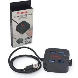 هاب USB3.0 چهار پورت X-NOVA با سری USB-A مدل x790