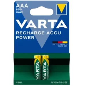 باتری نیم قلمی قابل شارژ وارتا 800 mAh